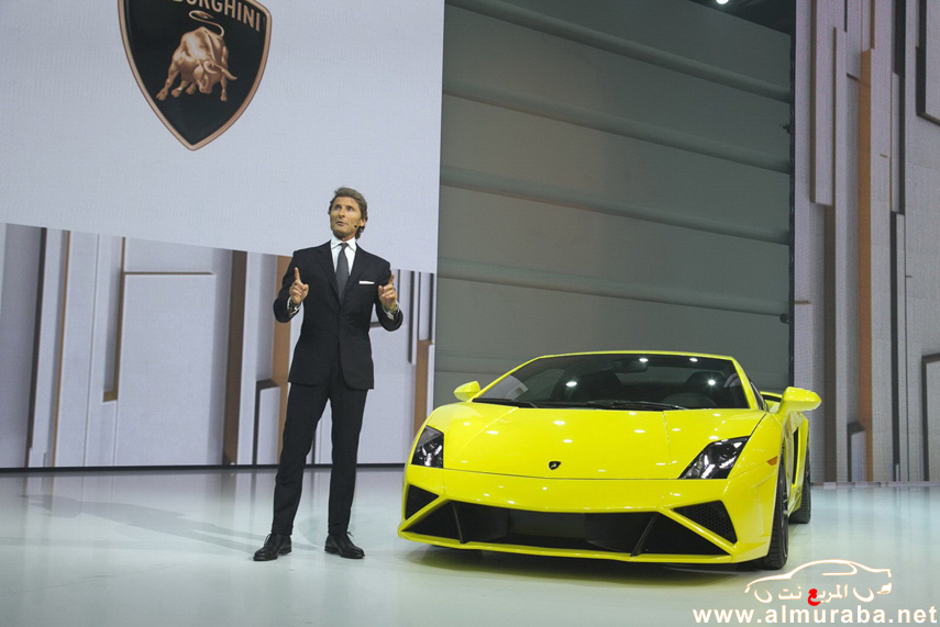 سيارات لمبرجيني افنتادور وجلاردو تنافس بشراسة بعد الكشف عنها في معرض باريس Lamborghini 2013 5